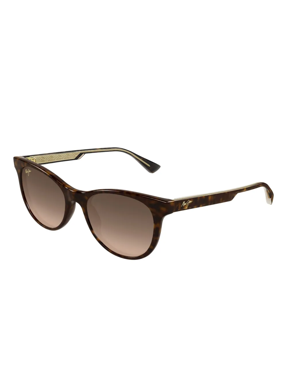 Maui Jim Zonnebril met cat-eye montuur - Bruin