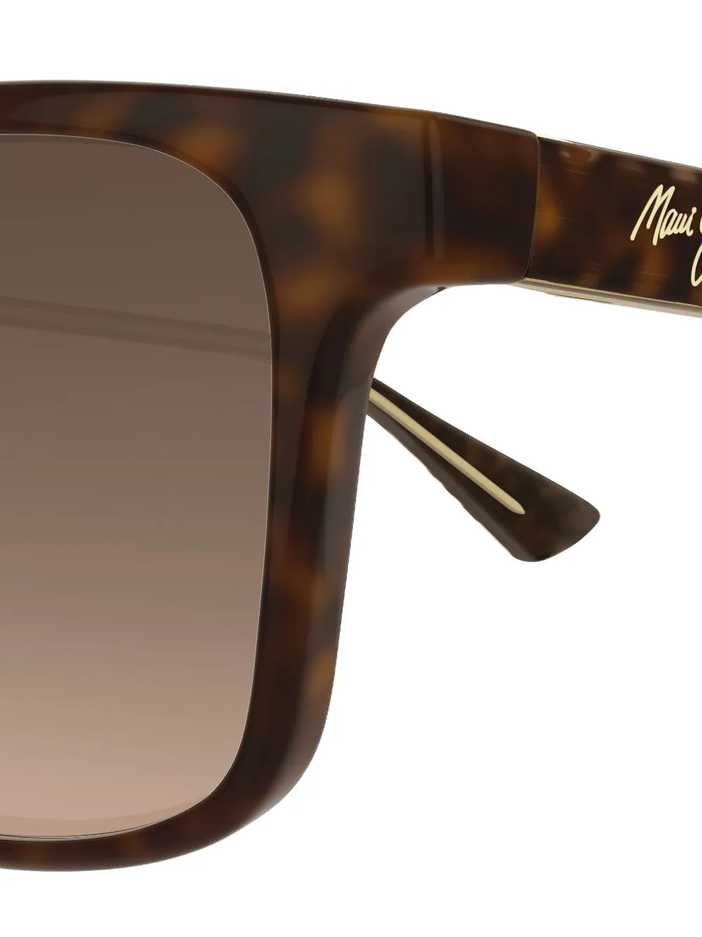 Maui Jim Rectangle Frame Sunglasses In Brown