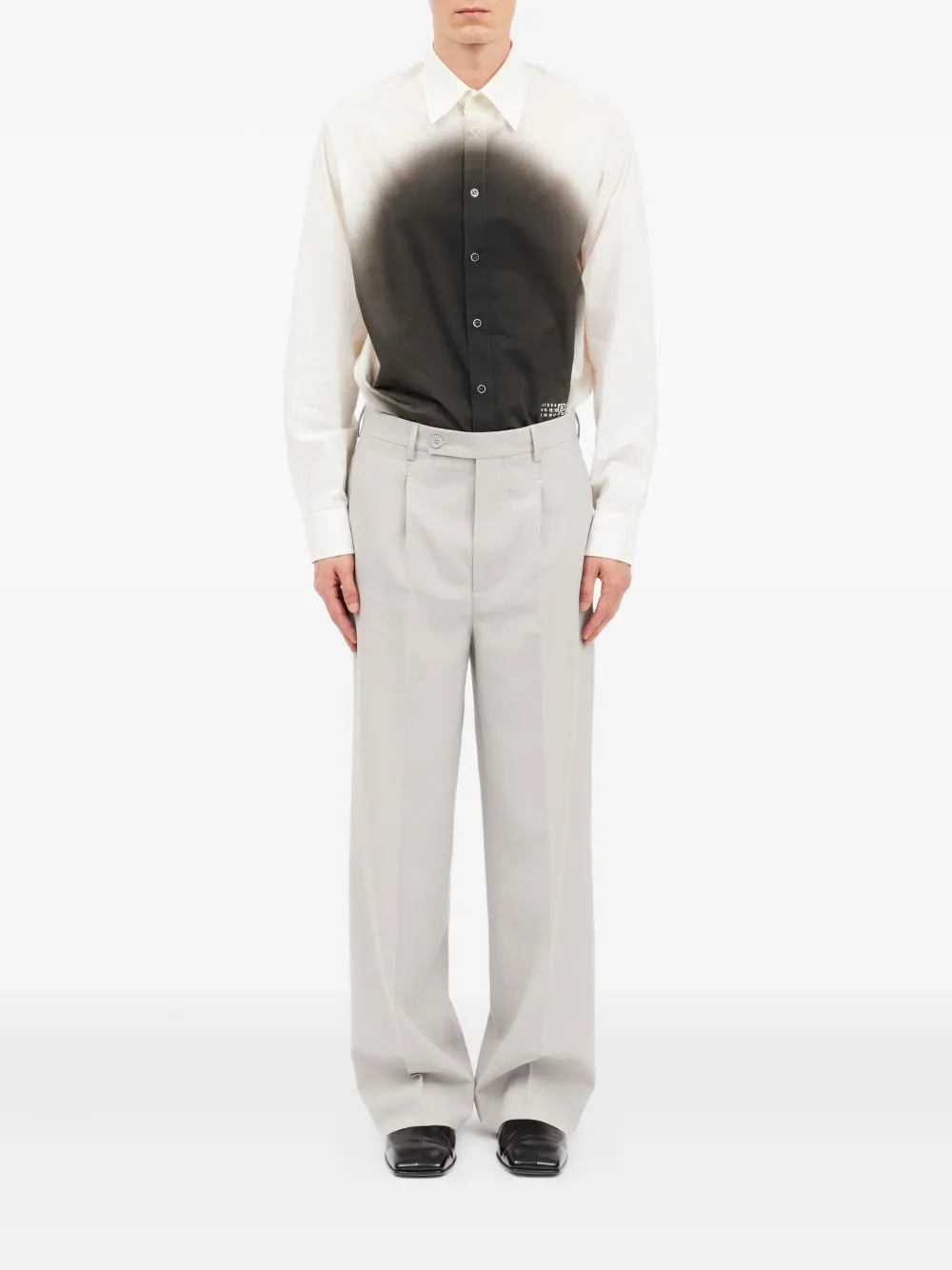 MM6 Maison Margiela Broek met knoopsluiting - Beige