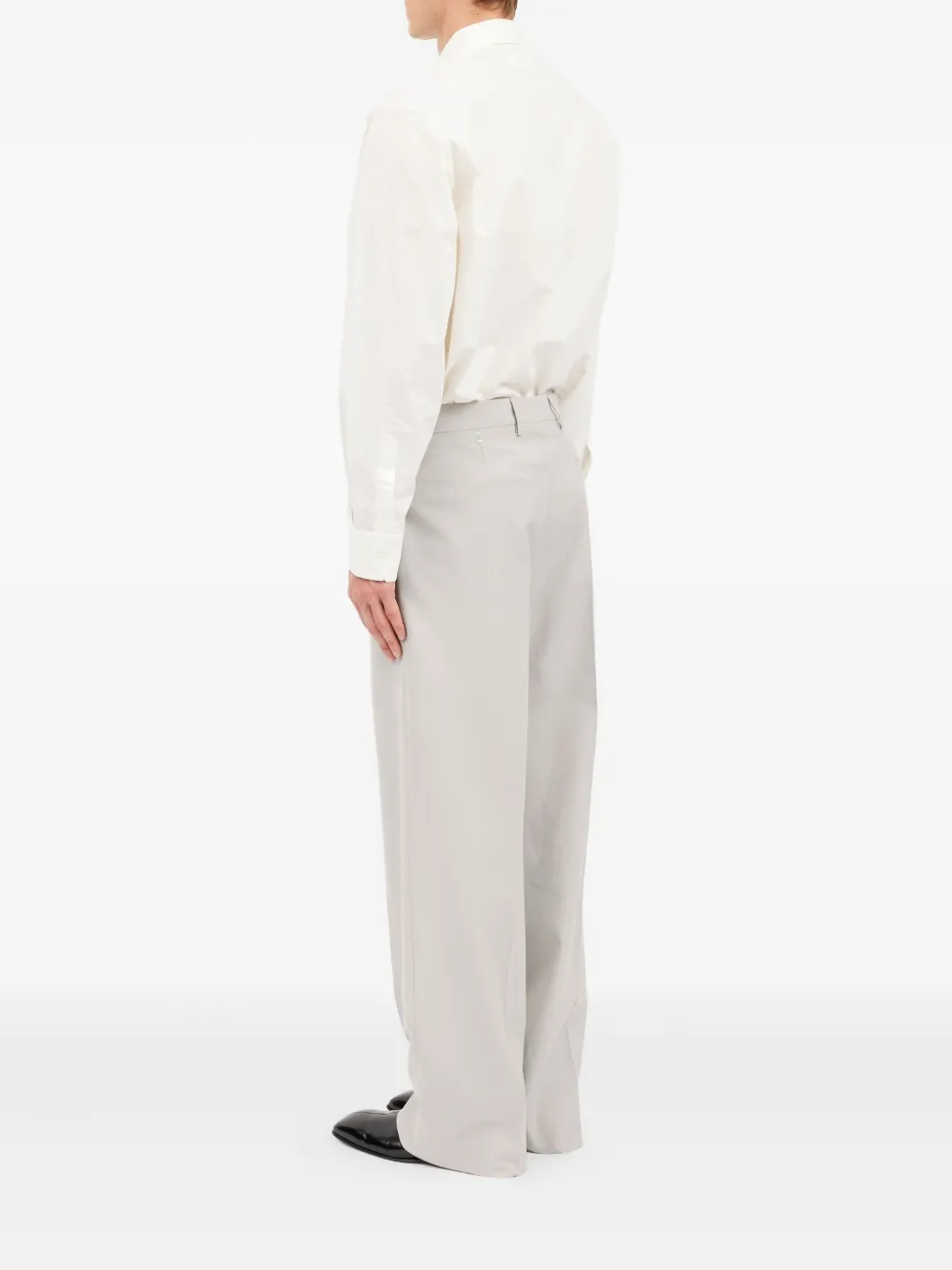 MM6 Maison Margiela Broek met knoopsluiting Beige