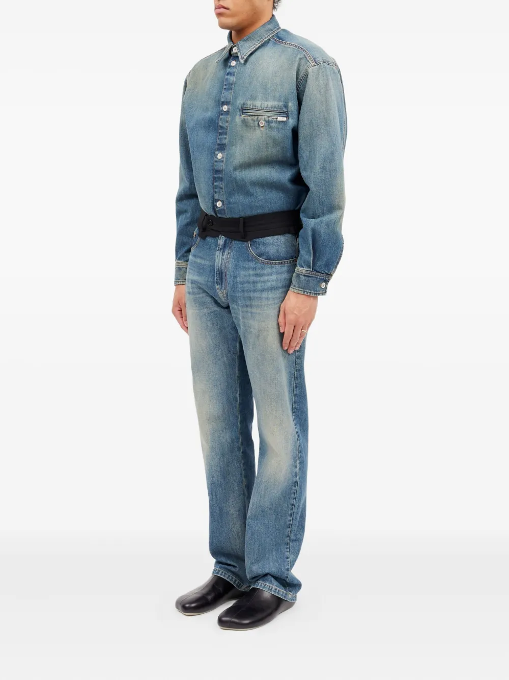 MM6 Maison Margiela Jeans met 5 zakken Blauw
