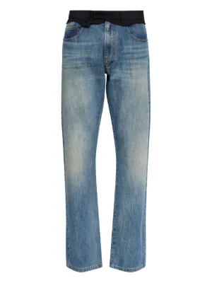 MM6 Maison Margiela カットオフエッジ ジーンズ | ブルー | FARFETCH JP