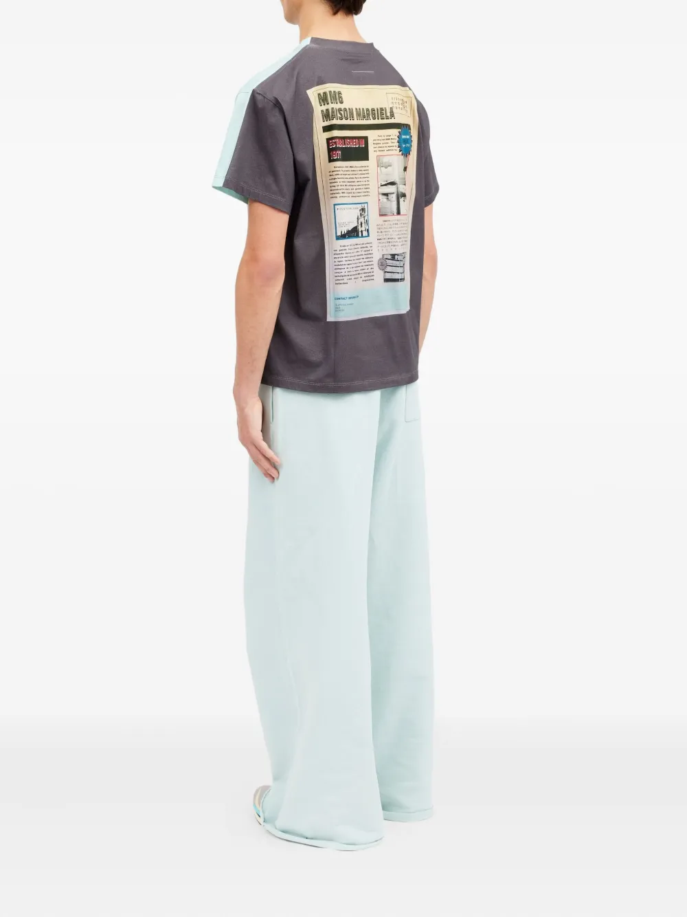 MM6 Maison Margiela T-shirt met ronde hals Blauw