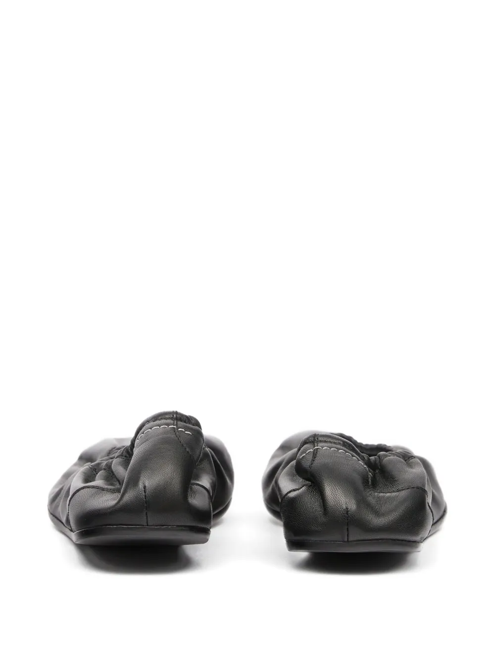 Mm6 Maison Margiela Gathered Ballet Flats In Multi