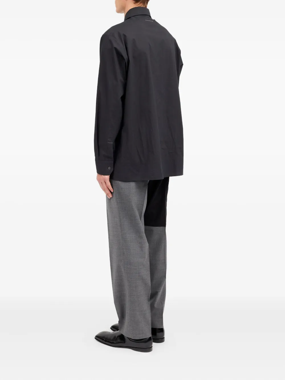 MM6 Maison Margiela Overhemd met Spray-print Zwart