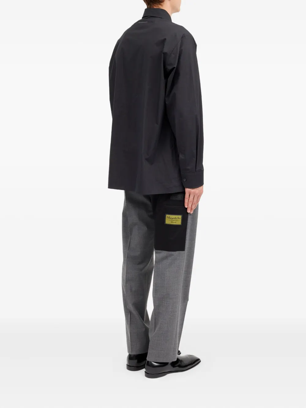 MM6 Maison Margiela Overhemd met Spray-print Zwart