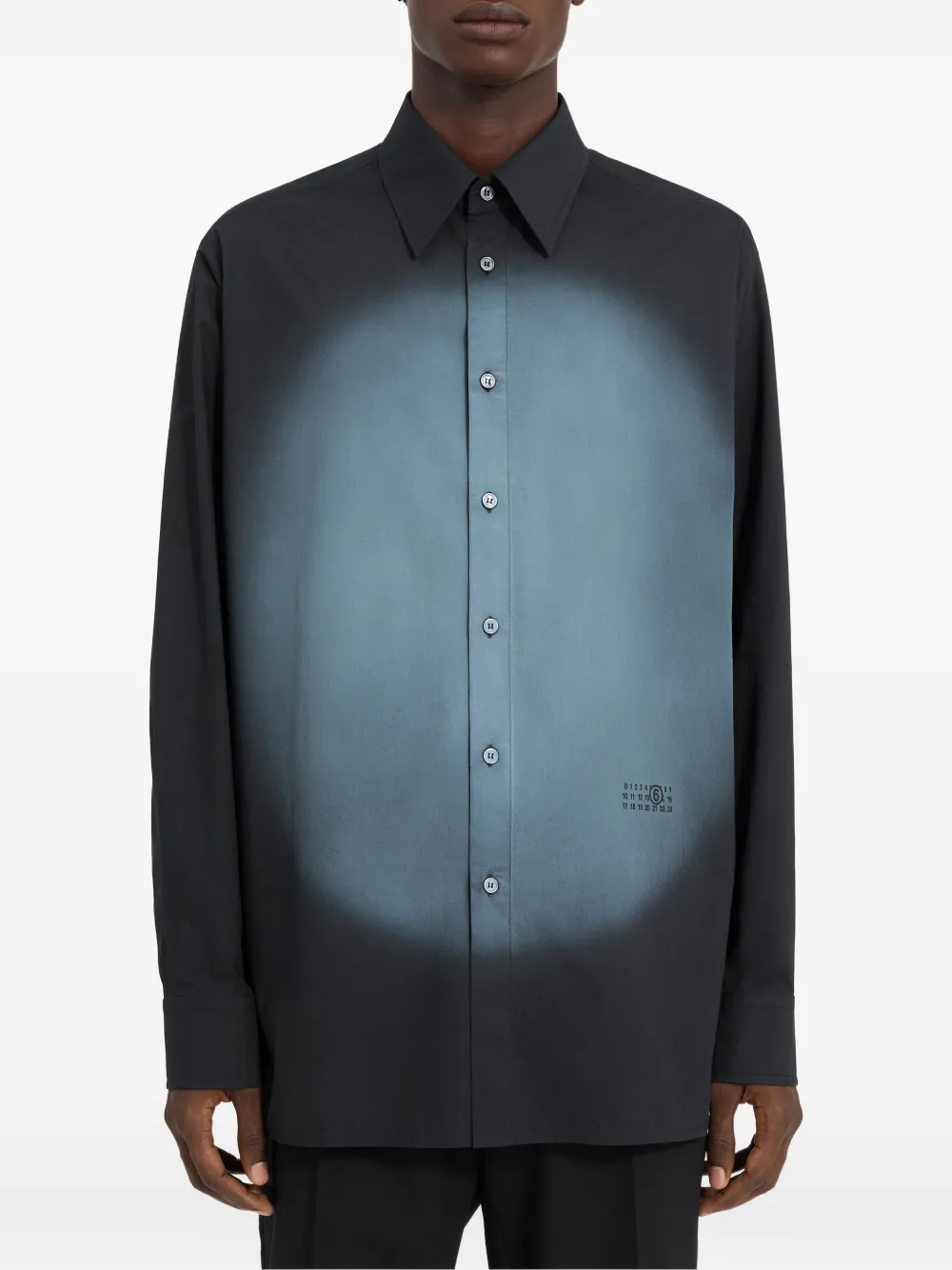 MM6 Maison Margiela Camicia a maniche lunghe - Nero