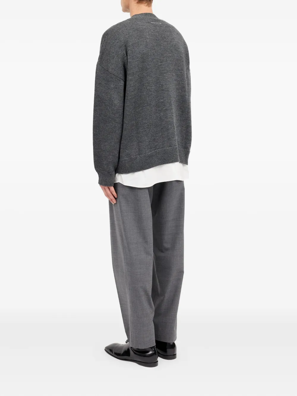 MM6 Maison Margiela Vest met V-hals Grijs