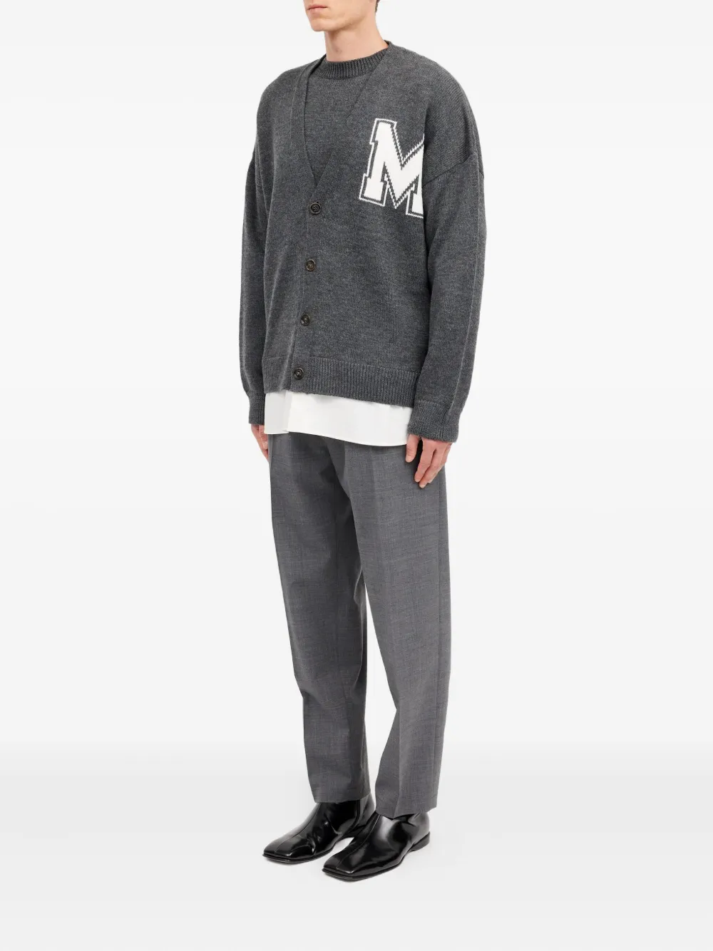 MM6 Maison Margiela Vest met V-hals Grijs