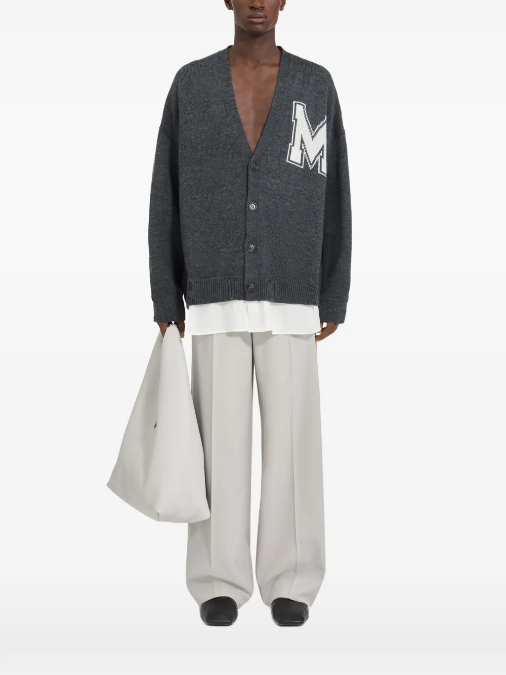 MM6 Maison Margiela Vest met V-hals Grijs