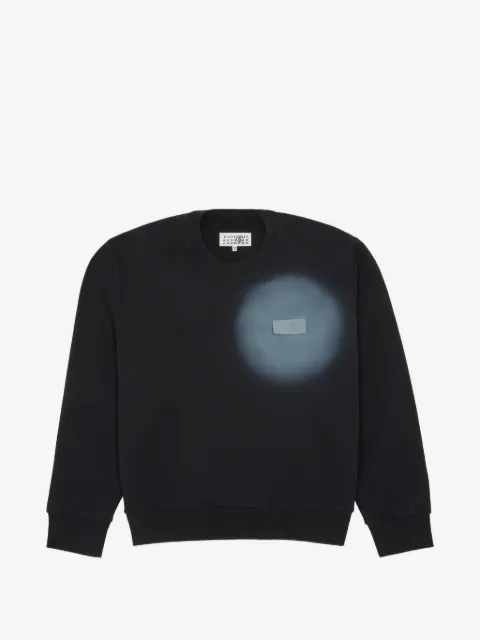 MM6 Maison Margiela sweatshirt med logomærke og spray-effekt