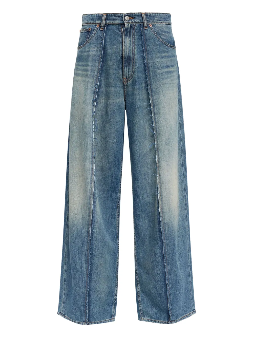 MM6 Maison Margiela Jeans con inserti - Blu