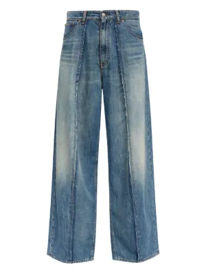 MM6 Maison Margiela インサイドアウト ストレートジーンズ | ブルー