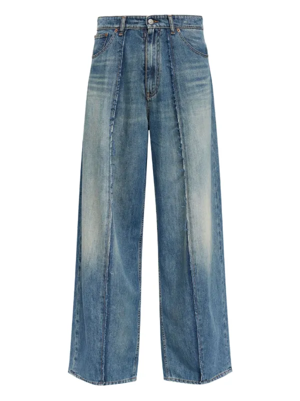 MM6 Maison Margiela ワイドジーンズ | ブルー | FARFETCH JP