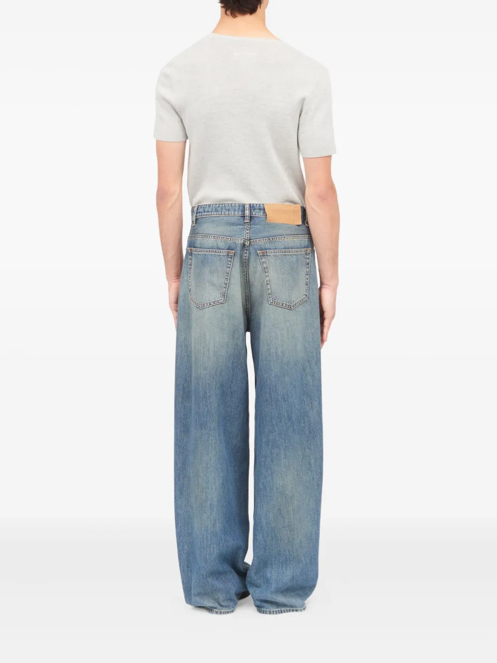  Mm6 Maison Margiela Vaqueros Con Paneles - Azul 