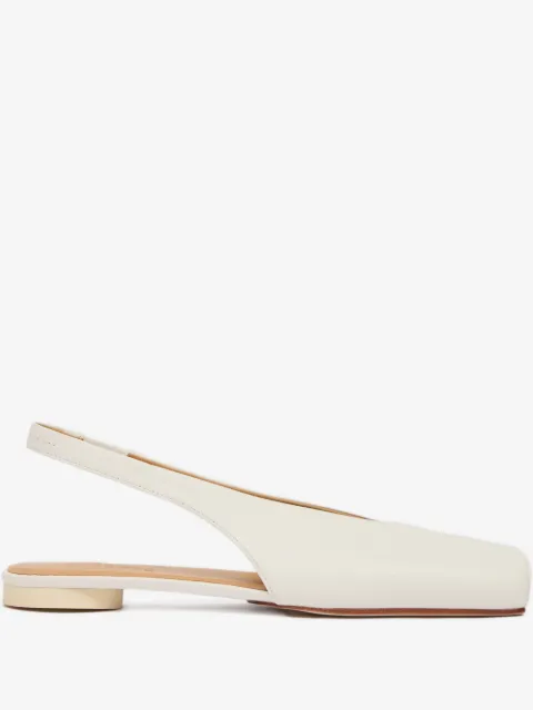 MM6 Maison Margiela square-toe slingback flat pumps