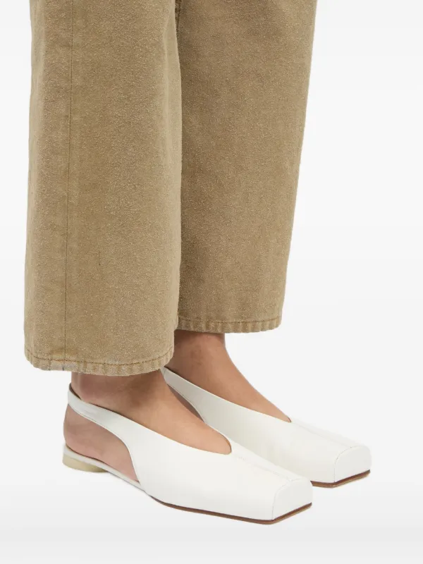 MM6 スクエアトゥーパンプス MM6 Maison Margiela スクエアトゥ パンプス | ホワイト | FARFETCH JP