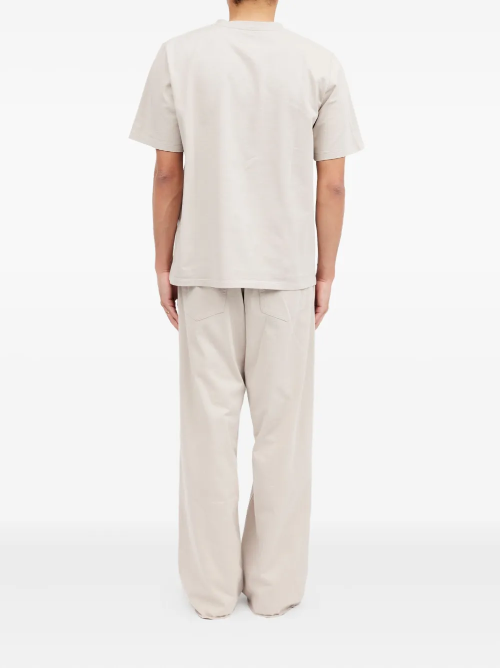 MM6 Maison Margiela Grafisch T-shirt met ronde hals Beige