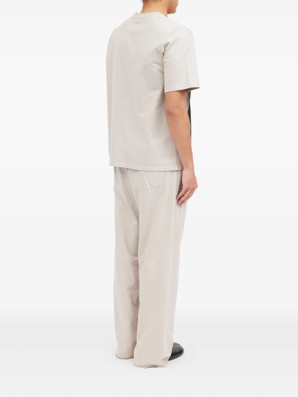 MM6 Maison Margiela Grafisch T-shirt met ronde hals Beige