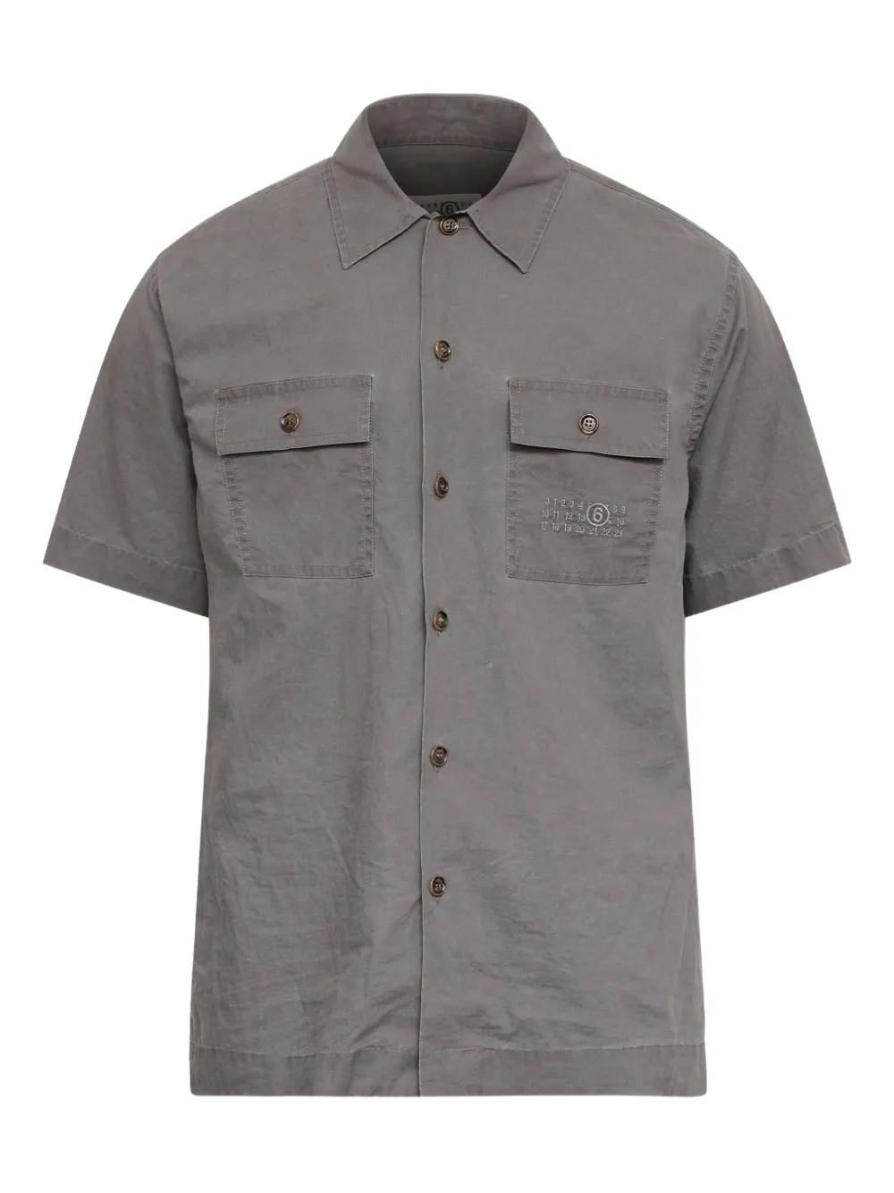 MM6 Maison Margiela Camicia a maniche corte - Grigio