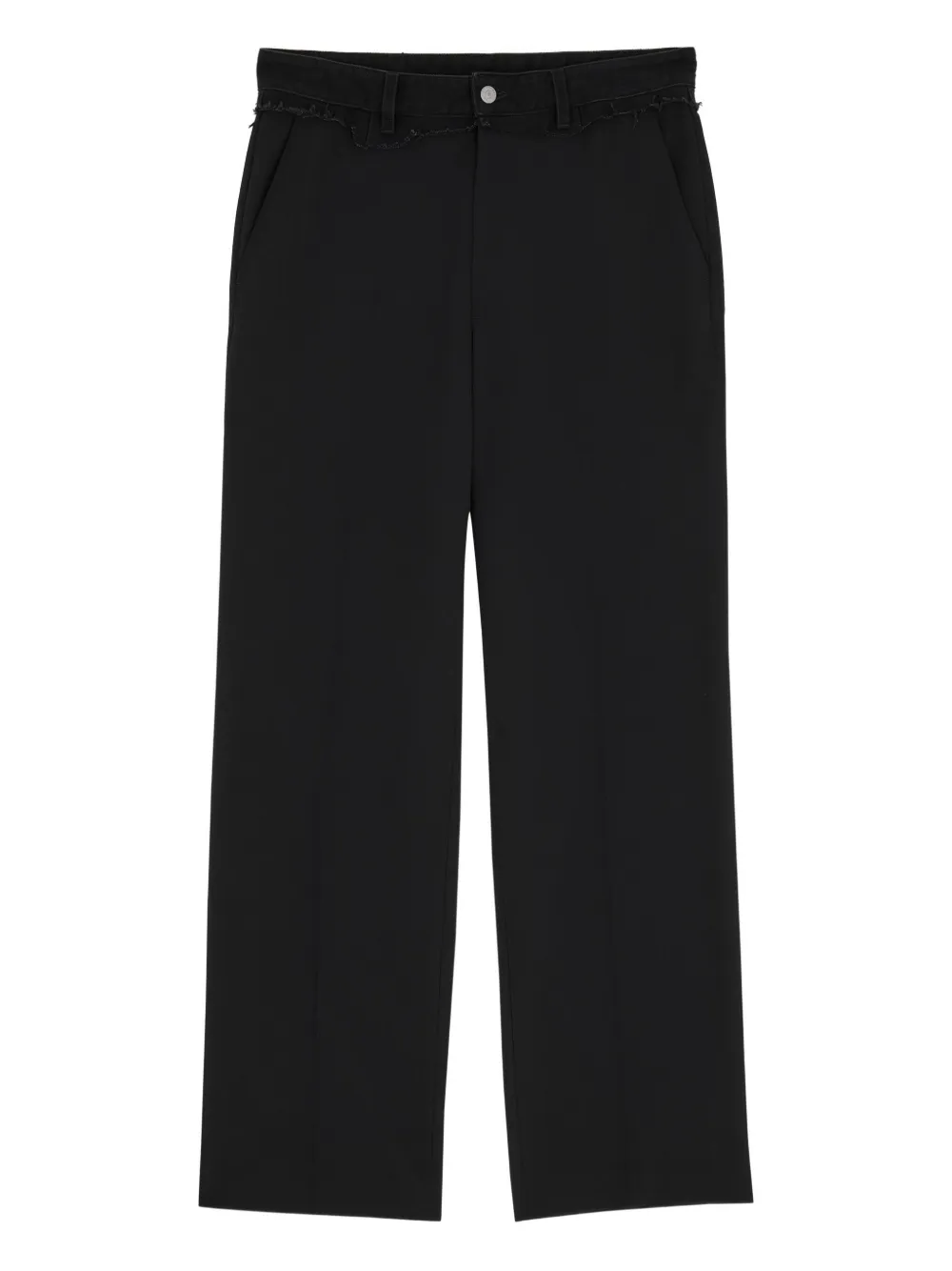 MM6 Maison Margiela Pantaloni con frange - Nero