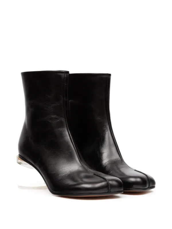 MM6 Maison Margiela ブロックヒール アンクルブーツ | ブラック