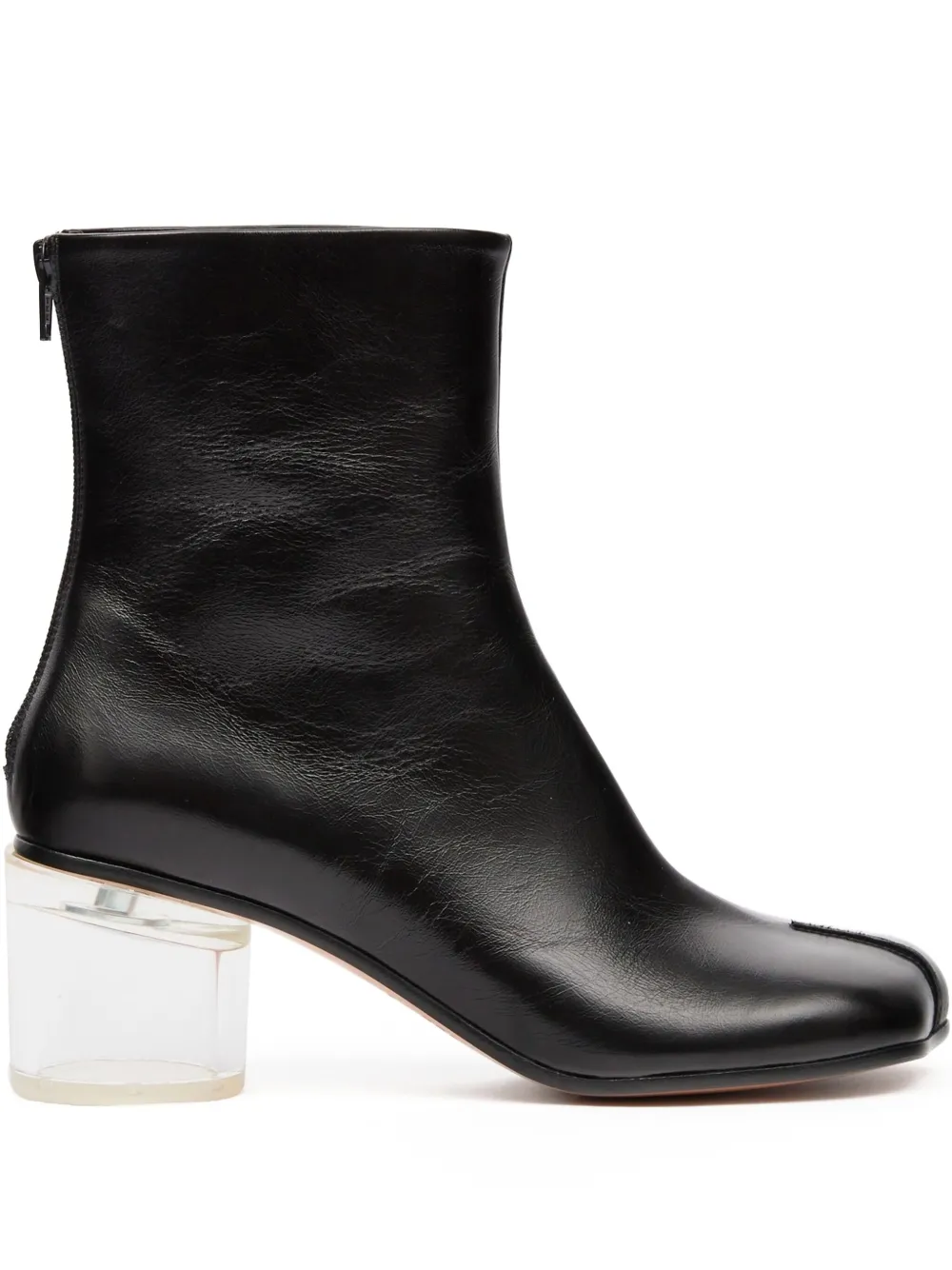 Mm6 Maison Margiela Block-heel Ankle Boots In Black