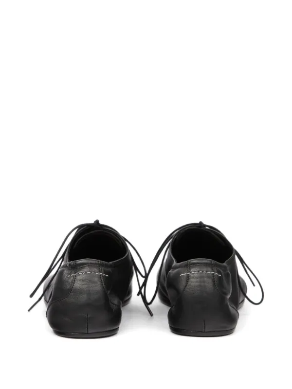 MM6 Maison Margiela square-toe Oxford Shoes | Black | FARFETCH