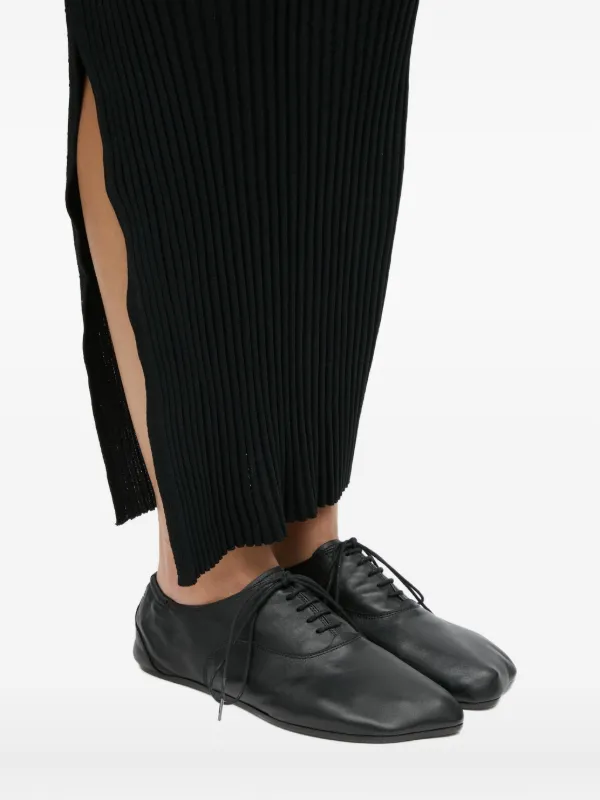 MM6 Maison Margiela square-toe Oxford Shoes | Black | FARFETCH JO