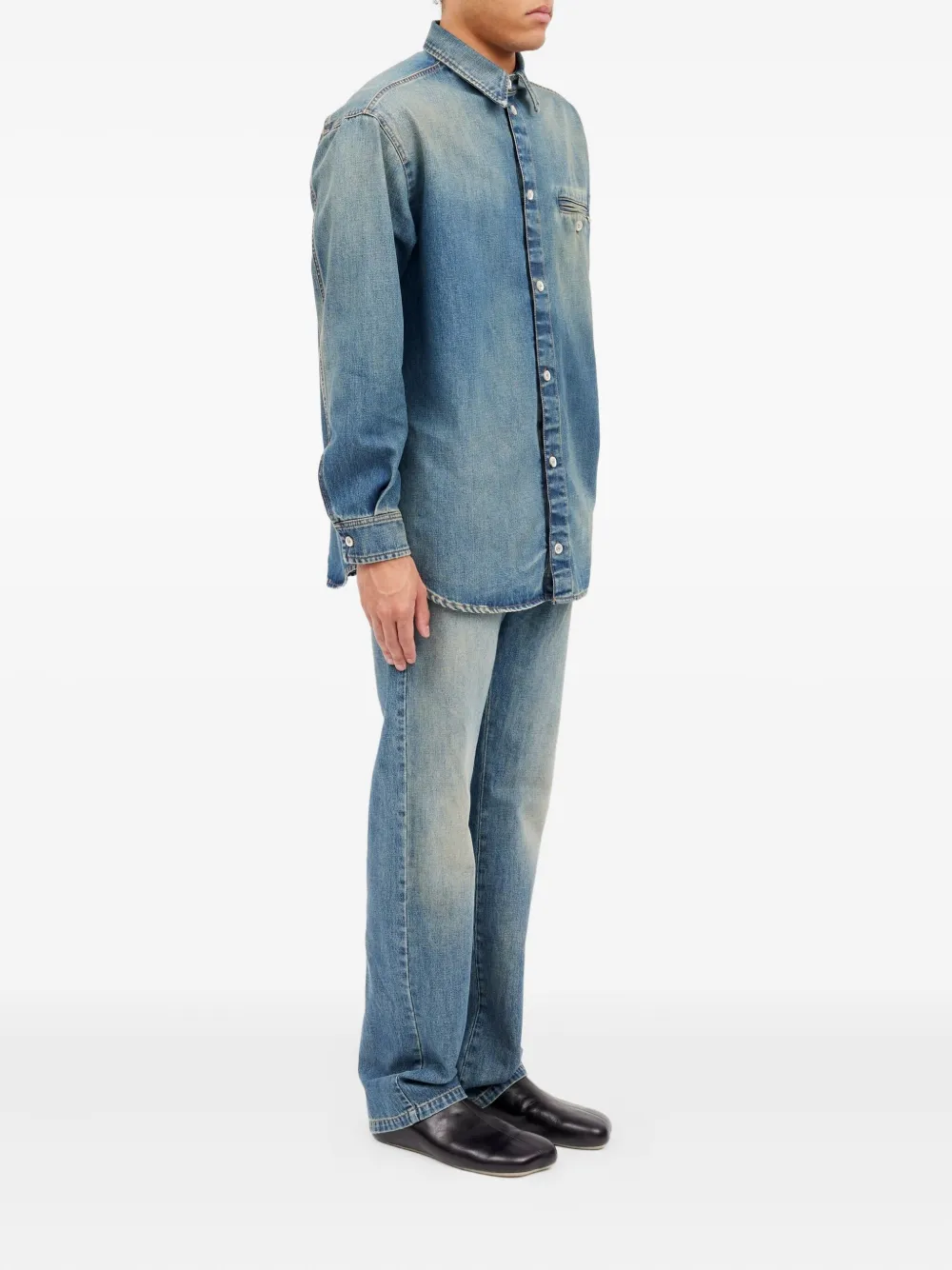 MM6 Maison Margiela Overhemd met lange mouwen Blauw