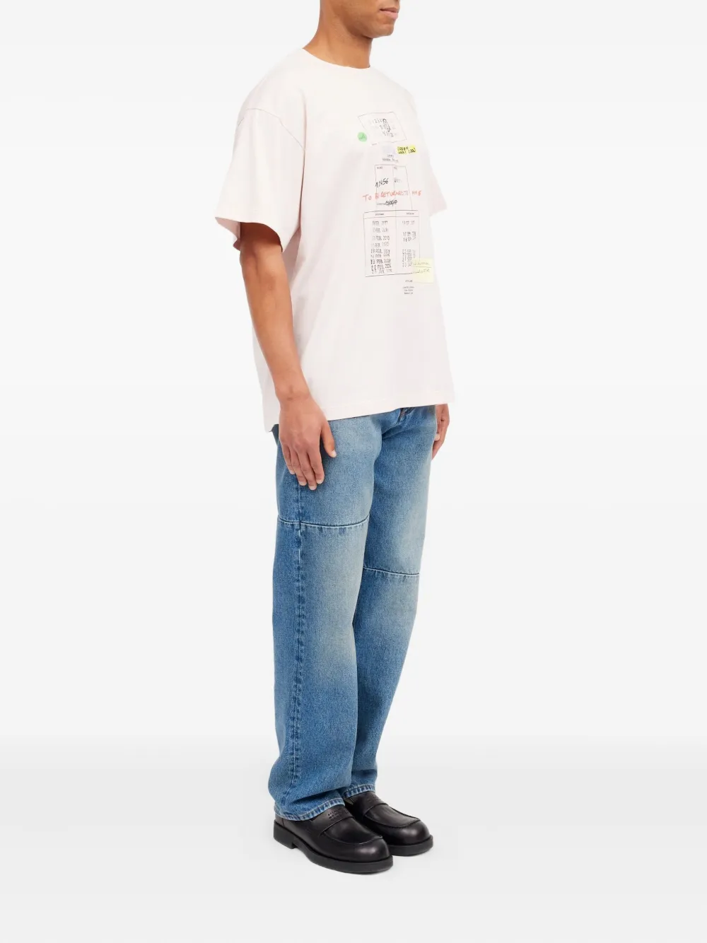 MM6 Maison Margiela T-shirt met ronde hals Roze