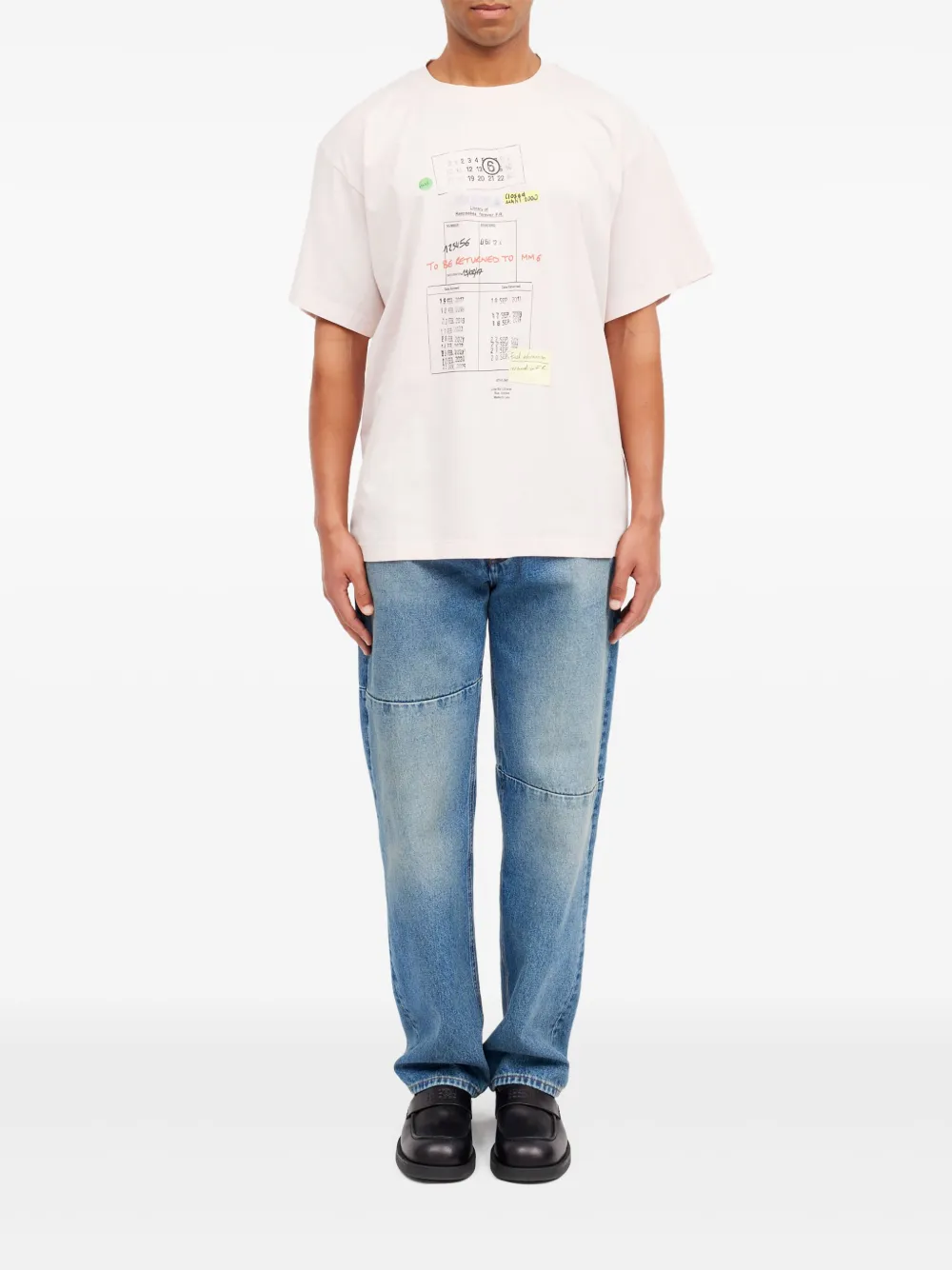 MM6 Maison Margiela T-shirt met ronde hals Roze