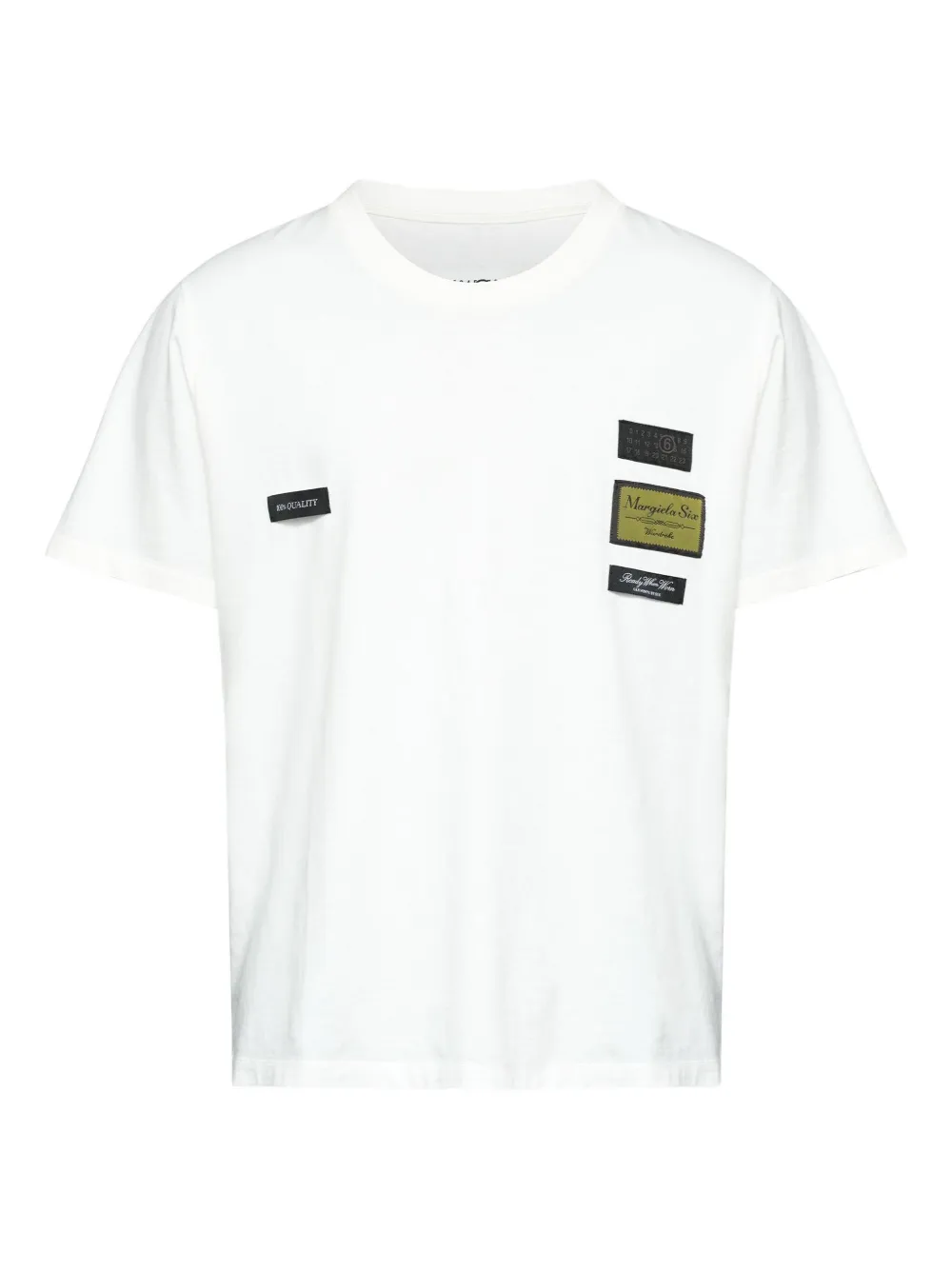 MM6 Maison Margiela T-shirt girocollo - Bianco