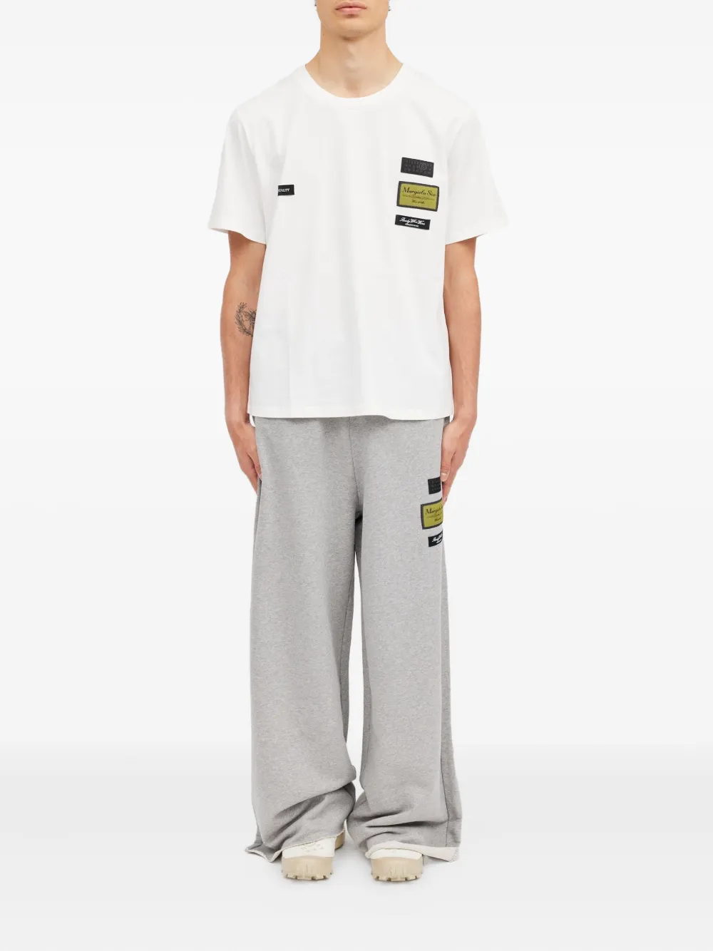 MM6 Maison Margiela T-shirt met ronde hals - Wit