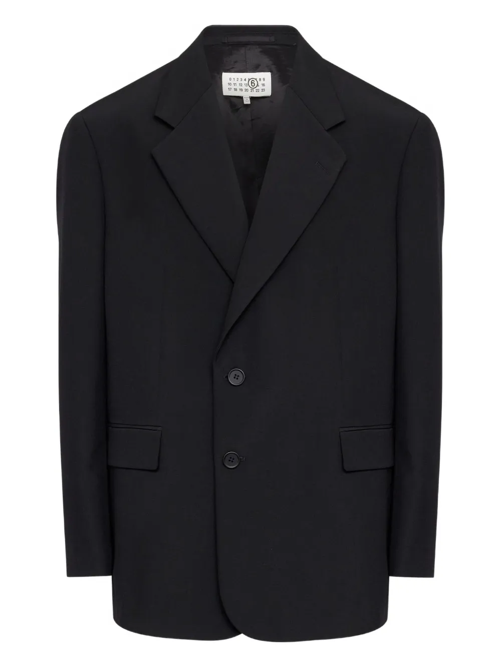 MM6 Maison Margiela Blazer con bottoni - Nero