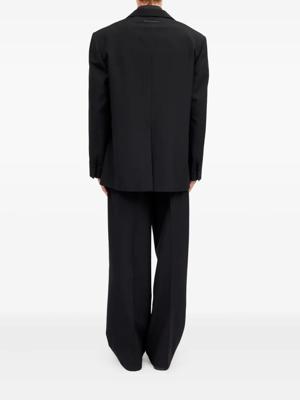 MM6 Maison Margiela Button-up blazer Zwart