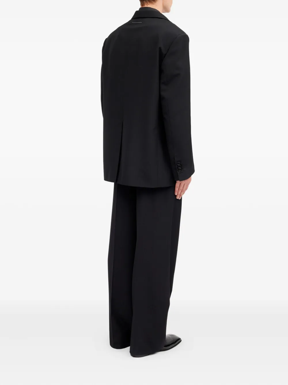 MM6 Maison Margiela Button-up blazer Zwart