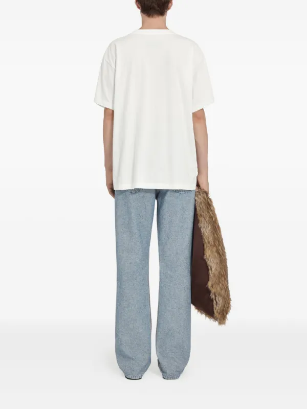 MM6 Maison Margiela logo-patch T-shirt | White | FARFETCH