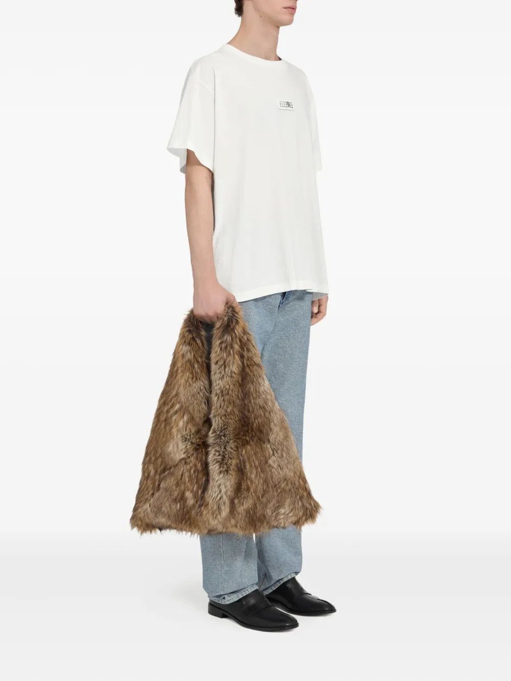 MM6 Maison Margiela T-shirt met ronde hals en logo Wit