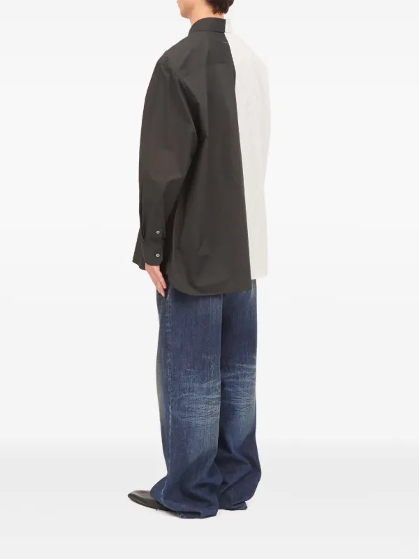 MM6 Maison Margiela バイカラーシャツ | ホワイト | FARFETCH JP