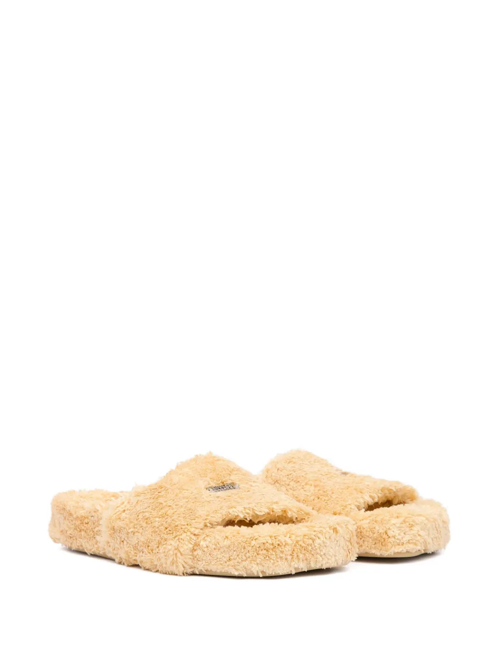 MM6 Maison Margiela Platte sandalen met textuur Beige