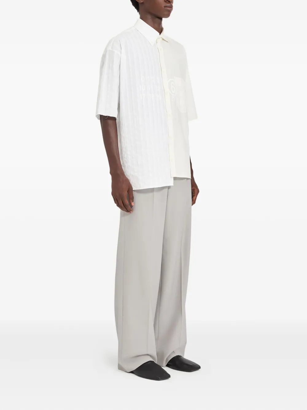 MM6 Maison Margiela overhemd met korte mouwen Wit