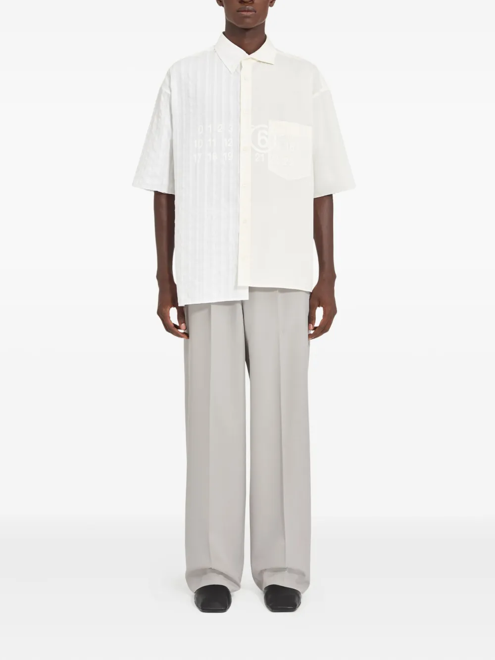 MM6 Maison Margiela overhemd met korte mouwen - Wit