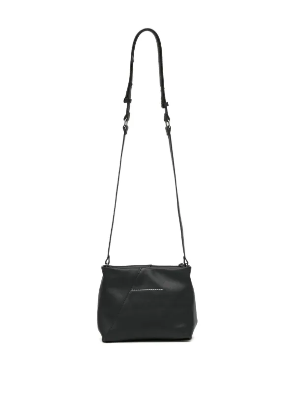 MM6 Maison Margiela レザー ショルダーバッグ | ブラック | FARFETCH JP