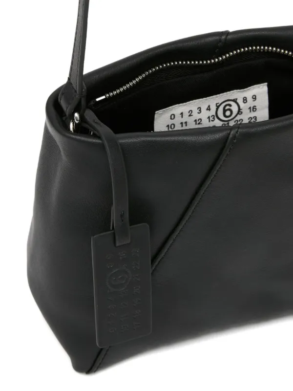 MM6 Maison Margiela レザー ショルダーバッグ | ブラック | FARFETCH JP