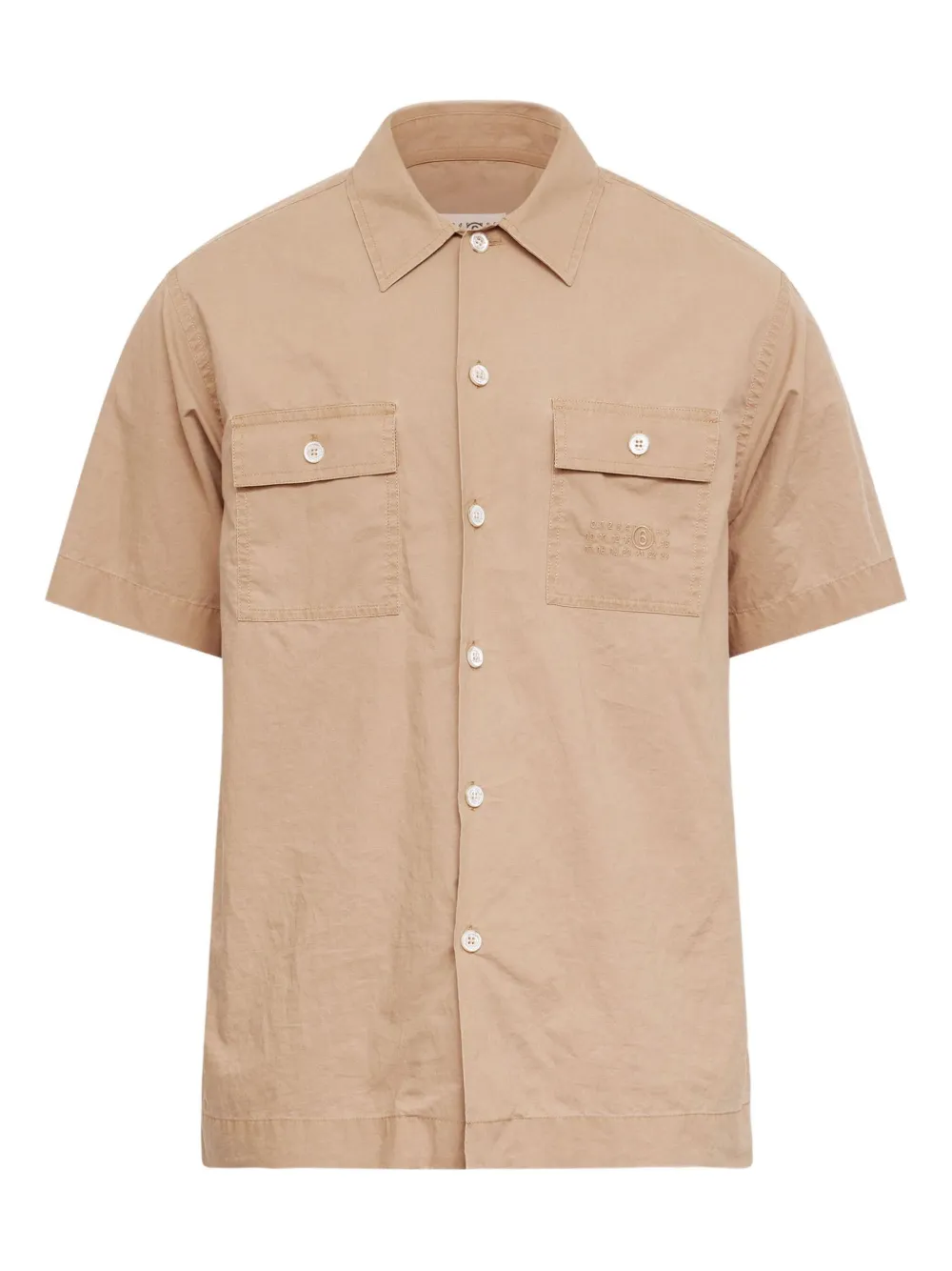 MM6 Maison Margiela Hemd mit Brusttasche - Nude