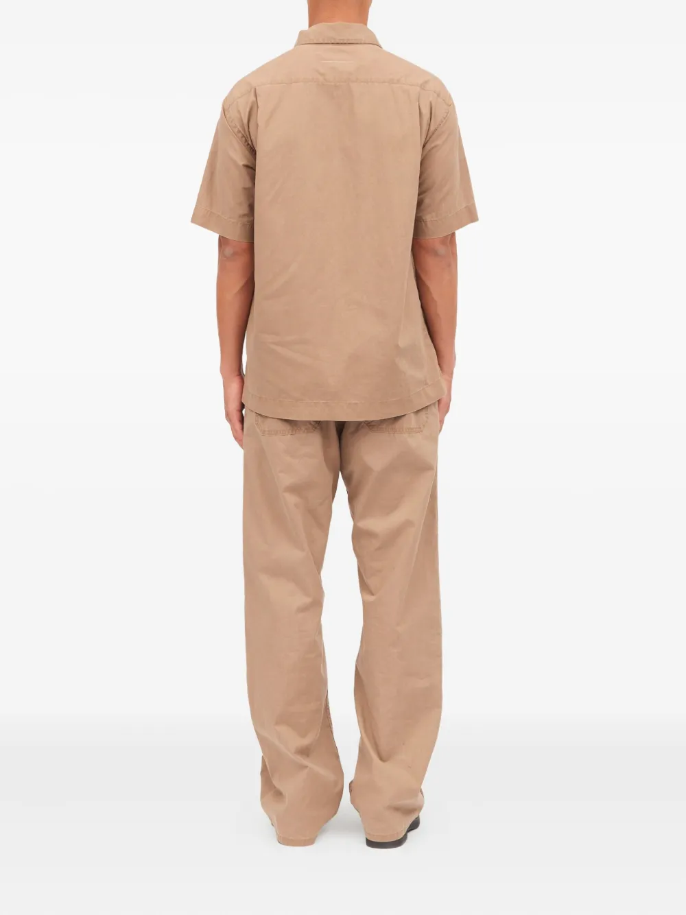 MM6 Maison Margiela Overhemd met korte mouwen en zak Beige