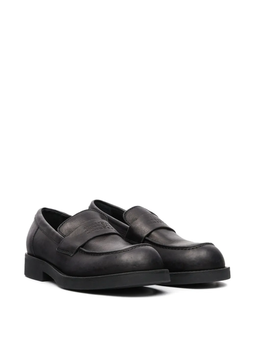 MM6 Maison Margiela Loafers met ronde neus - Zwart