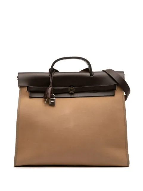 Hermès Pre-Owned 2009 Toile Herbag Zip 39 satchel