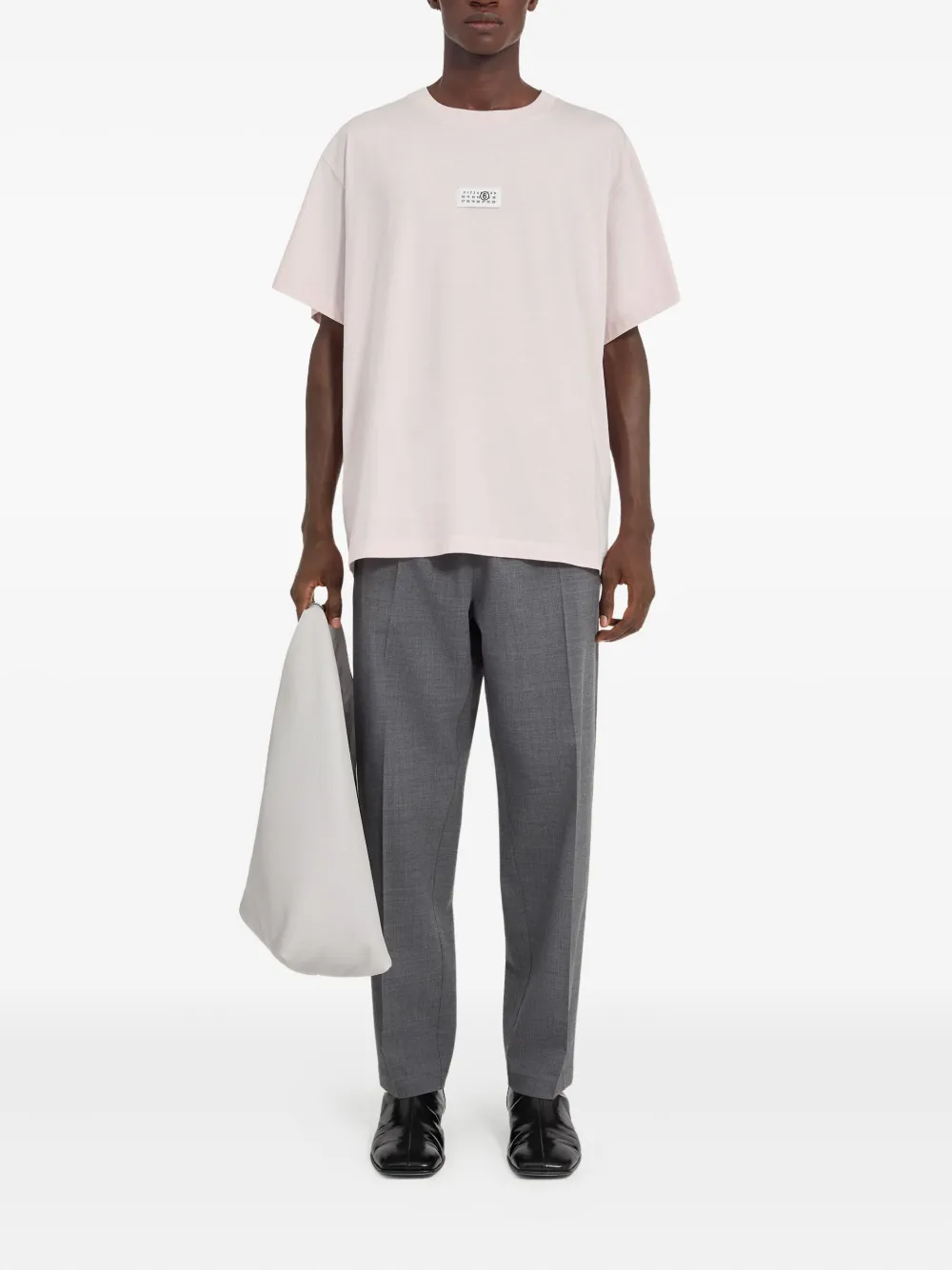 MM6 Maison Margiela crew-neck T-shirt - Roze